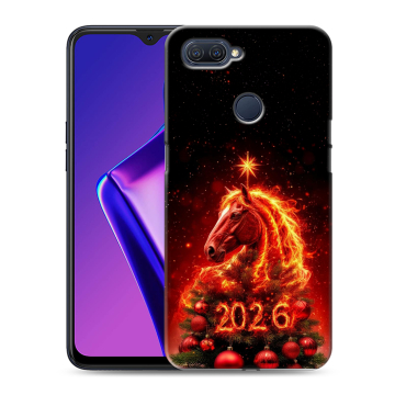 Силиконовый чехол на OPPO A12 с принтом Новый год Силиконовый чехол на OPPO A12 с принтом Новый год