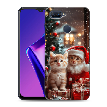 Силиконовый чехол на OPPO A12 с принтом Новый год Силиконовый чехол на OPPO A12 с принтом Новый год