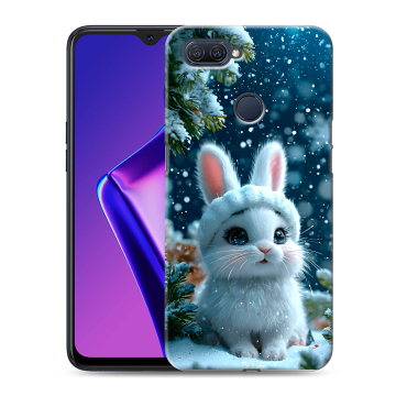 Силиконовый чехол на OPPO A12 с принтом Новый год Силиконовый чехол на OPPO A12 с принтом Новый год