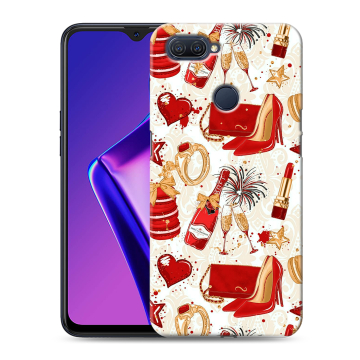Силиконовый чехол на OPPO A12 с принтом Новый год Силиконовый чехол на OPPO A12 с принтом Новый год