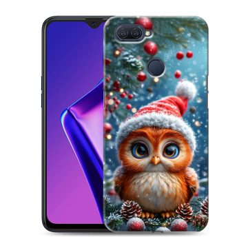 Силиконовый чехол на OPPO A12 с принтом Новый год Силиконовый чехол на OPPO A12 с принтом Новый год