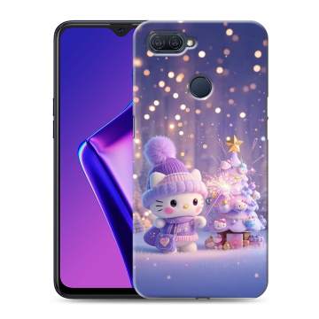 Силиконовый чехол на OPPO A12 с принтом Новый год Силиконовый чехол на OPPO A12 с принтом Новый год