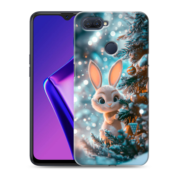Силиконовый чехол на OPPO A12 с принтом Новый год Силиконовый чехол на OPPO A12 с принтом Новый год