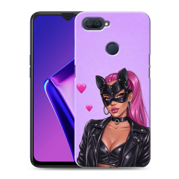 Силиконовый чехол на OPPO A12 с принтом женский Силиконовый чехол на OPPO A12 с принтом женский