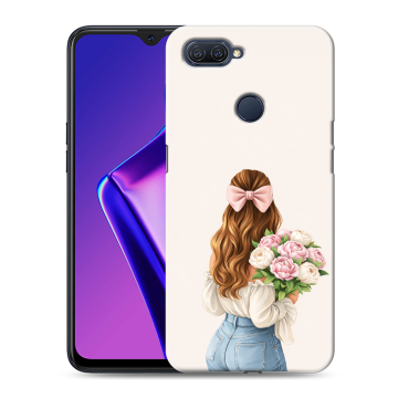 Силиконовый чехол на OPPO A12 с принтом женский Силиконовый чехол на OPPO A12 с принтом женский