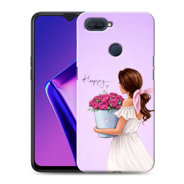Силиконовый чехол на OPPO A12 с принтом женский Силиконовый чехол на OPPO A12 с принтом женский