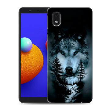 Силиконовый чехол на Samsung Galaxy A01 Core с принтом Лесной волк Силиконовый чехол на Samsung Galaxy A01 Core с принтом Лесной волк
