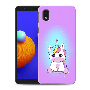 Силиконовый чехол на Samsung Galaxy A01 Core с принтом Единорог Силиконовый чехол на Samsung Galaxy A01 Core с принтом Единорог