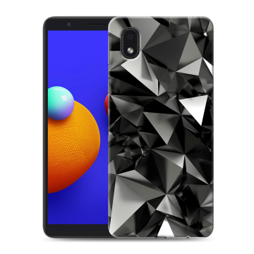 Силиконовый чехол на Samsung Galaxy A01 Core с принтом Черные кристаллы Силиконовый чехол на Samsung Galaxy A01 Core с принтом Черные кристаллы