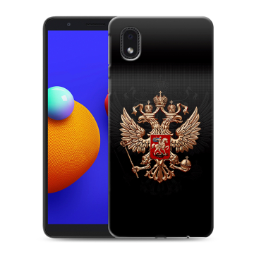 Силиконовый чехол на Samsung Galaxy A01 Core с принтом Герб России Силиконовый чехол на Samsung Galaxy A01 Core с принтом Герб России