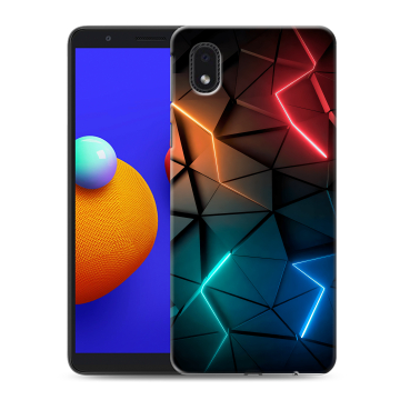 Силиконовый чехол на Samsung Galaxy A01 Core с принтом Абстракция неон Силиконовый чехол на Samsung Galaxy A01 Core с принтом Абстракция неон