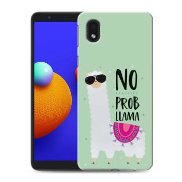 Силиконовый чехол на Samsung Galaxy A01 Core с принтом Лама Силиконовый чехол на Samsung Galaxy A01 Core с принтом Лама