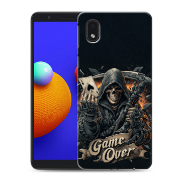 Силиконовый чехол на Samsung Galaxy A01 Core с принтом Скелет карты Силиконовый чехол на Samsung Galaxy A01 Core с принтом Скелет карты