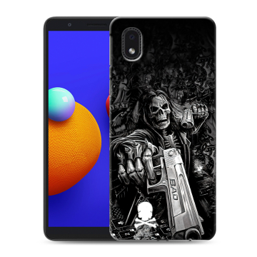 Силиконовый чехол на Samsung Galaxy A01 Core с принтом Скелет Силиконовый чехол на Samsung Galaxy A01 Core с принтом Скелет