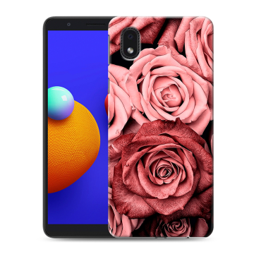 Силиконовый чехол на Samsung Galaxy A01 Core с принтом Цветы розы Силиконовый чехол на Samsung Galaxy A01 Core с принтом Цветы розы
