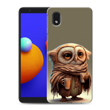 Силиконовый чехол на Samsung Galaxy A01 Core с принтом Сова Силиконовый чехол на Samsung Galaxy A01 Core с принтом Сова