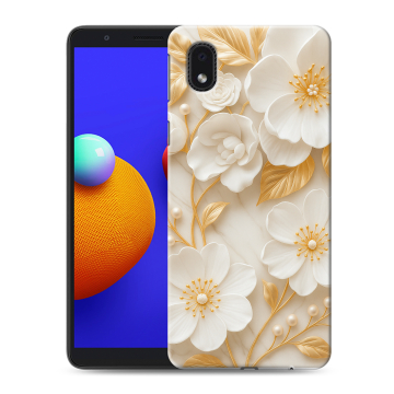 Силиконовый чехол на Samsung Galaxy A01 Core с принтом Цветы Силиконовый чехол на Samsung Galaxy A01 Core с принтом Цветы
