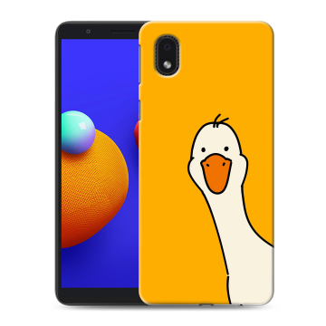 Силиконовый чехол на Samsung Galaxy A01 Core с принтом Утка Силиконовый чехол на Samsung Galaxy A01 Core с принтом Утка