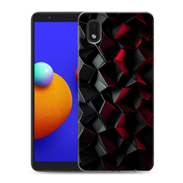 Силиконовый чехол на Samsung Galaxy A01 Core с принтом Абстракция
