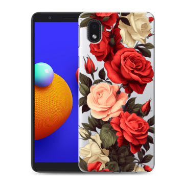 Силиконовый чехол на Samsung Galaxy A01 Core с принтом Розы Силиконовый чехол на Samsung Galaxy A01 Core с принтом Розы