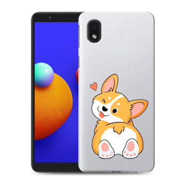 Силиконовый чехол на Samsung Galaxy A01 Core с принтом Корги Силиконовый чехол на Samsung Galaxy A01 Core с принтом Корги