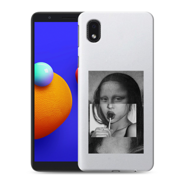 Силиконовый чехол на Samsung Galaxy A01 Core с принтом Мона Лиза Силиконовый чехол на Samsung Galaxy A01 Core с принтом Мона Лиза