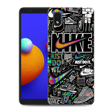 Силиконовый чехол на Samsung Galaxy A01 Core с принтом Найк
