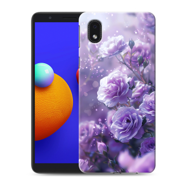 Силиконовый чехол на Samsung Galaxy A01 Core с принтом Розы цветы