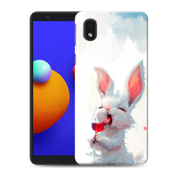 Силиконовый чехол на Samsung Galaxy A01 Core с принтом кролик зайчик Силиконовый чехол на Samsung Galaxy A01 Core с принтом кролик зайчик