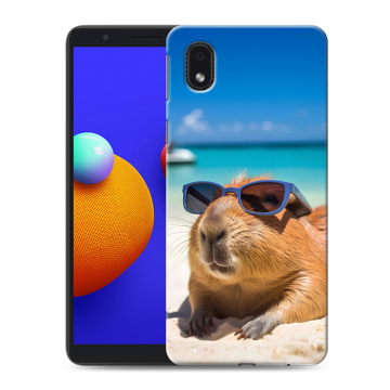 Силиконовый чехол на Samsung Galaxy A01 Core с принтом Капибара