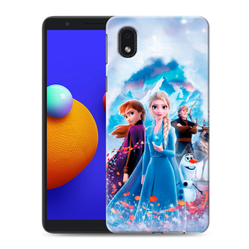 Силиконовый чехол на Samsung Galaxy A01 Core с принтом Холодное сердце Frozen Силиконовый чехол на Samsung Galaxy A01 Core с принтом Холодное сердце Frozen