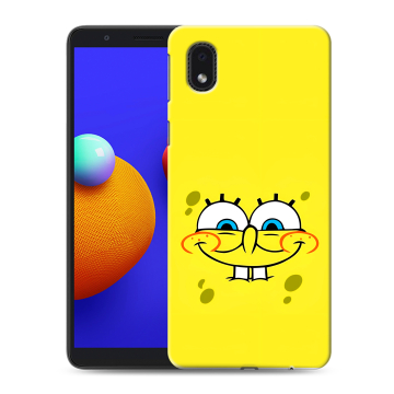 Силиконовый чехол на Samsung Galaxy A01 Core с принтом спанчбоб спанч боб Силиконовый чехол на Samsung Galaxy A01 Core с принтом спанчбоб спанч боб