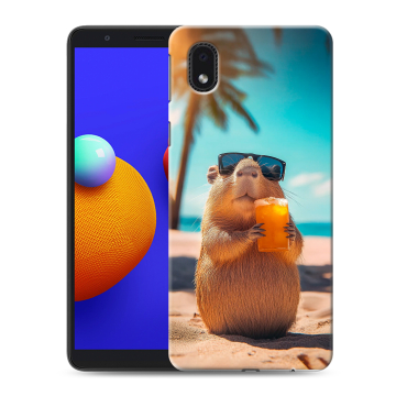 Силиконовый чехол на Samsung Galaxy A01 Core с принтом Капибара Силиконовый чехол на Samsung Galaxy A01 Core с принтом Капибара
