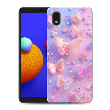 Силиконовый чехол на Samsung Galaxy A01 Core с принтом Бабочки Силиконовый чехол на Samsung Galaxy A01 Core с принтом Бабочки