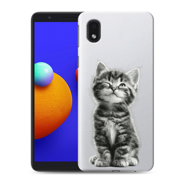 Силиконовый чехол на Samsung Galaxy A01 Core с принтом Котенок Силиконовый чехол на Samsung Galaxy A01 Core с принтом Котенок
