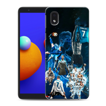 Силиконовый чехол на Samsung Galaxy A01 Core с принтом Реал Роналдо