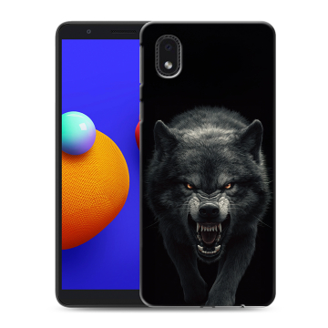 Силиконовый чехол на Samsung Galaxy A01 Core с принтом Волк Силиконовый чехол на Samsung Galaxy A01 Core с принтом Волк