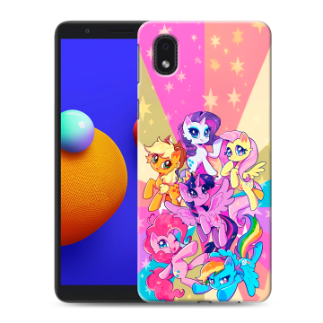 Силиконовый чехол на Samsung Galaxy A01 Core с принтом My little pony Дружба чудо Силиконовый чехол на Samsung Galaxy A01 Core с принтом My little pony Дружба чудо
