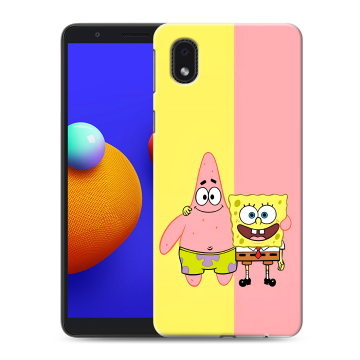 Силиконовый чехол на Samsung Galaxy A01 Core с принтом Спанч боб Спанчбоб Силиконовый чехол на Samsung Galaxy A01 Core с принтом Спанч боб Спанчбоб