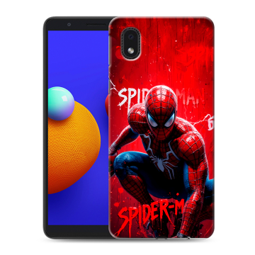 Силиконовый чехол на Samsung Galaxy A01 Core с принтом Spiderman Человек паук