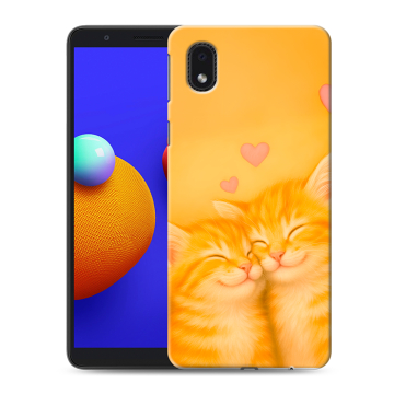 Силиконовый чехол на Samsung Galaxy A01 Core с принтом Милые котята Силиконовый чехол на Samsung Galaxy A01 Core с принтом Милые котята