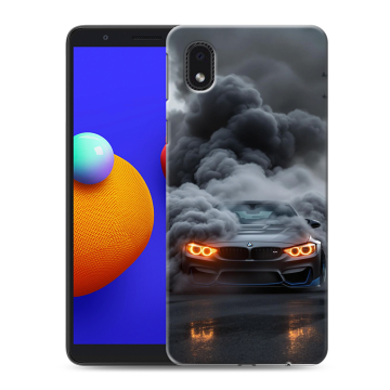 Силиконовый чехол на Samsung Galaxy A01 Core с принтом BMW БМВ