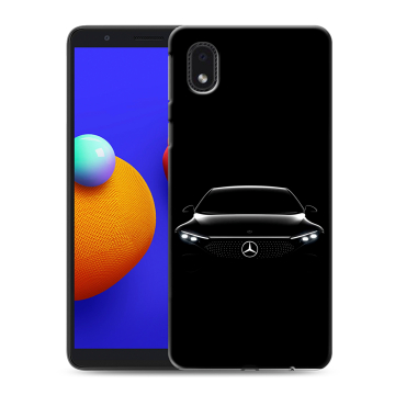 Силиконовый чехол на Samsung Galaxy A01 Core с принтом Mercedes Мерседес