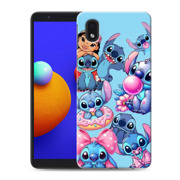 Силиконовый чехол на Samsung Galaxy A01 Core с принтом Лило и Стич Силиконовый чехол на Samsung Galaxy A01 Core с принтом Лило и Стич