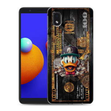 Силиконовый чехол на Samsung Galaxy A01 Core с принтом Дональд Дак Доллар Силиконовый чехол на Samsung Galaxy A01 Core с принтом Дональд Дак Доллар