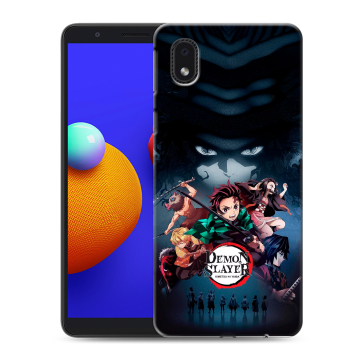 Силиконовый чехол на Samsung Galaxy A01 Core с принтом Demon Slayer Клинок рассекающий демонов Силиконовый чехол на Samsung Galaxy A01 Core с принтом Demon Slayer Клинок рассекающий демонов