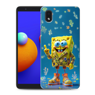Силиконовый чехол на Samsung Galaxy A01 Core с принтом Спанч боб Спанчбоб Силиконовый чехол на Samsung Galaxy A01 Core с принтом Спанч боб Спанчбоб