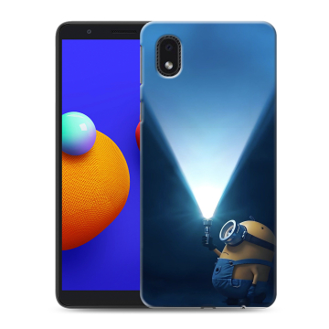 Силиконовый чехол на Samsung Galaxy A01 Core с принтом Миньоны Силиконовый чехол на Samsung Galaxy A01 Core с принтом Миньоны