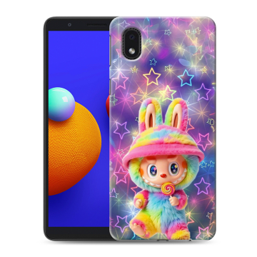 Силиконовый чехол на Samsung Galaxy A01 Core с принтом Labubu Лабубу