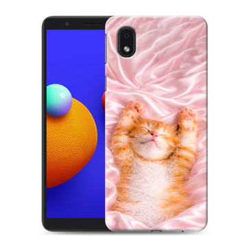 Силиконовый чехол на Samsung Galaxy A01 Core с принтом женский Силиконовый чехол на Samsung Galaxy A01 Core с принтом женский